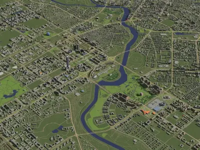 Astana Kazakhstan - city and urban 3D model