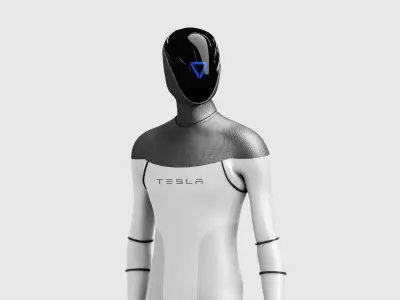 TESLA ROBOT RIGGED 3D model