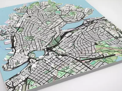 Cityscape Stavanger Norway 3D model
