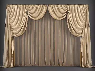 Curtain 3D model 110 3D model