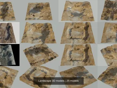 Landscape 3D models 3D Model Pack