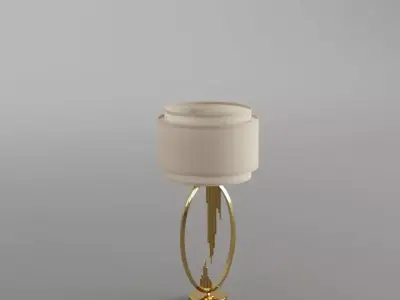 table lamp Low-poly 3D model 9