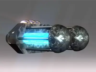 Capsules Power Source Spaceship Low-poly 3D model