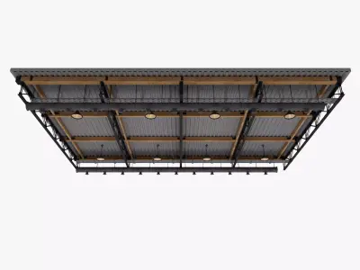 Ceiling Ventilation Pipes 25 3D model