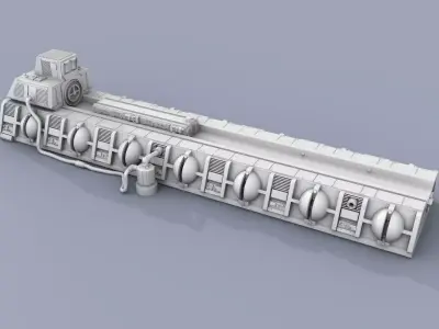 BattleStar Galactica Colonial Viper Launch Pad 1-32 scale 3D print model