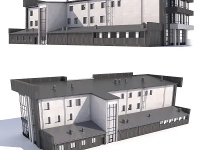 Shopping center 3D model 2