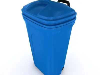 Trash Can 3D model 19