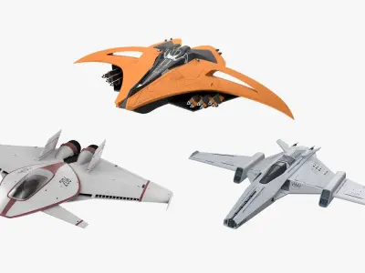  Futuristic Spacecrafts Collection 