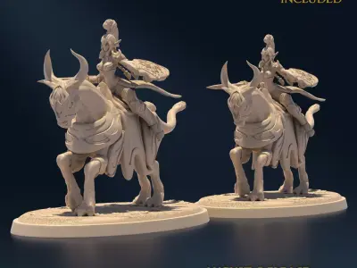 Undying Light Invader B Nude and Normal 3D print model