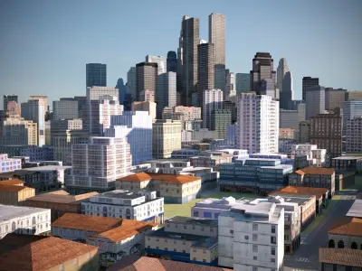 City 17 Low-poly 3D model