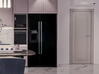 Beautiful Kitchen and Dinning  3D print model