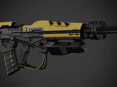 Exo-Stranger Rifle for Cosplay 3D print model