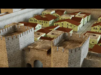 Italian City- 3d Model 3D model