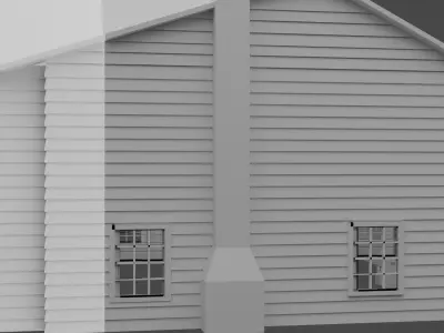 Joel house Low-poly 3D model