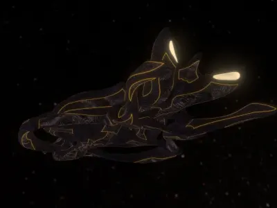 Alien spacecraft 3D model