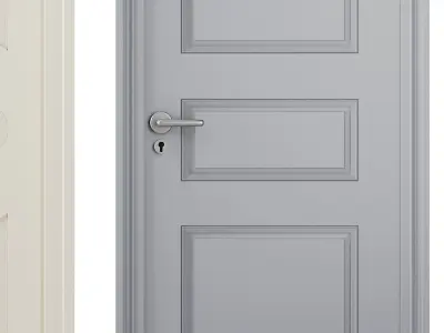 interior door set3 3D model