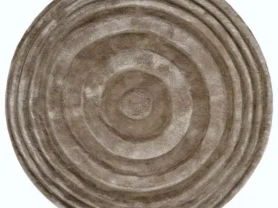 round rug  3D model