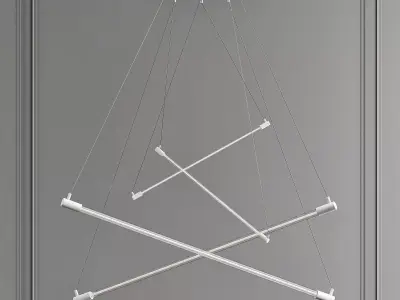 SHANGHA circular light hanging from ceiling 3D model