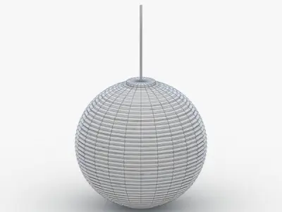 1509 - Hanging Lamp Low-poly 3D model