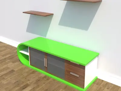 TV Stand 3D model