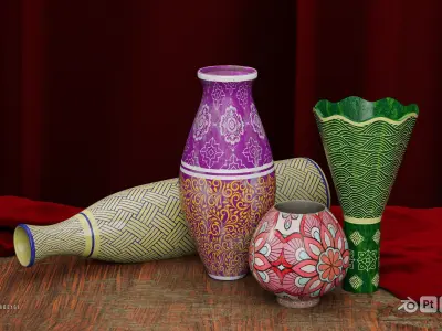 Vase Collection 2 Free 3D model