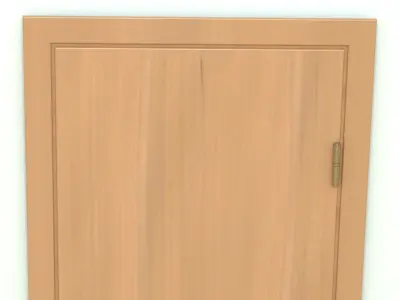 Door-4 wooden door 3D model