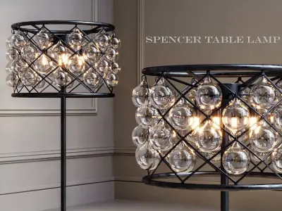 RH Spencer Table Lamp 3D model