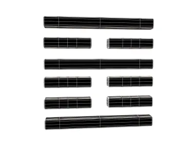 I Ching Hexagrams 21 shi ke v1 001 Low-poly 3D model