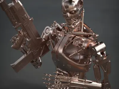 Terminator T-800 Endoskeleton 3d printing  3D print model