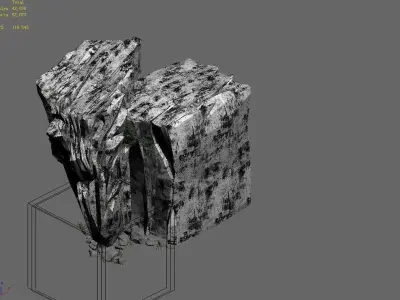 Explore the mountains - Mountain Rock 012 3D model