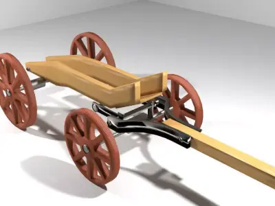 Wagon - Freight 3D model