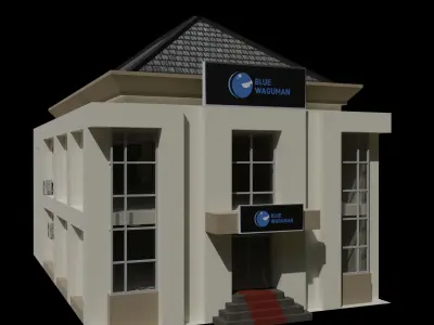 Bank building  3D model