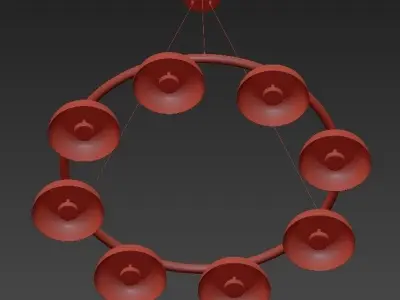 Nuura circular chandelier 3D model