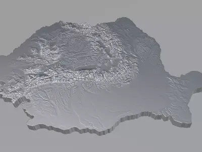 Romania Terrain Country 3D model