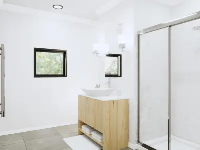 Bathroom Revit Model Scene  Low-poly 3D model