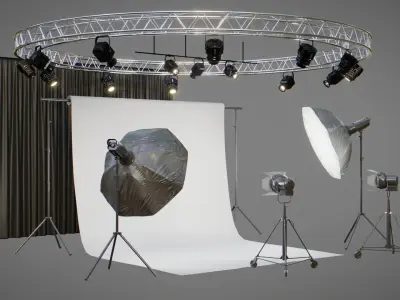Photo Studio 3D Pack 3D model