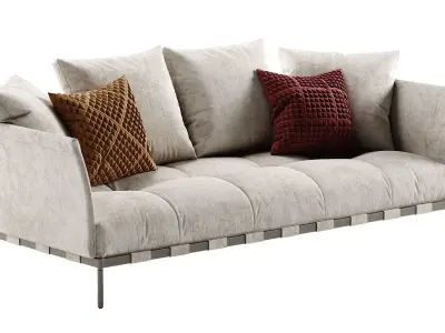 Saba Italia Pixel Light sofa set 1 3D model