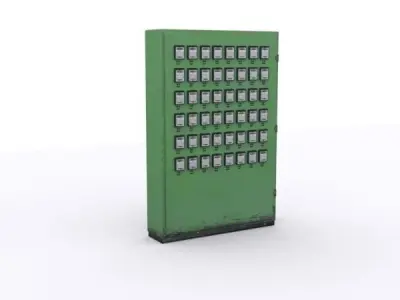 electrical panels Low-poly 3D model