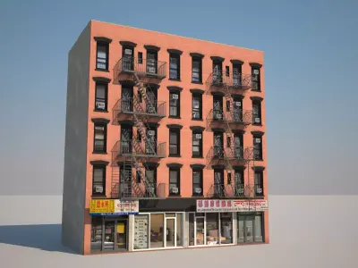 Context Building Nr2 Building Orchard st  New York 3D model