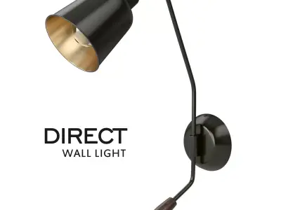 Direct Wall Light Low-poly 3D model