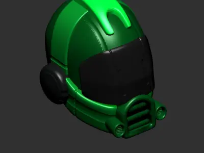 helmet high poly sculpt 3d printable  3D model 112