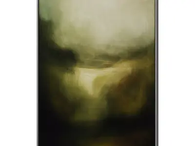 Set of 3 Abstract Paintings in Frames 3D model 61