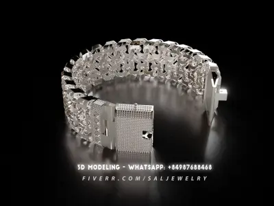Men bracelets Double Moscow Bismarck 3D print model