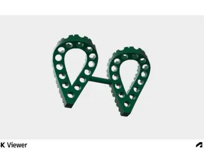 Eclipse Curve Pendant 3D print model