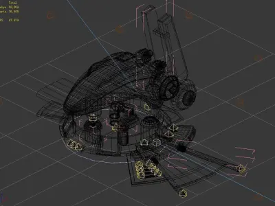 Space Station - Ground Functional Objects 01 3D model