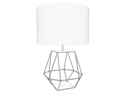 Geometric Copper Rex Table Lamp 3D model