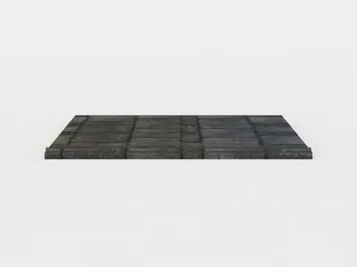 Floor platform Low-poly 3D model