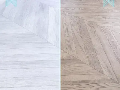 Parquet - Laminate - Wooden floor 2 in 1 Low-poly 3D model 21