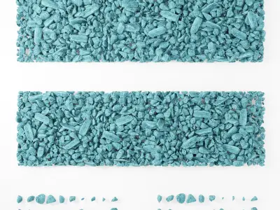 Ice stone splinter 3D model