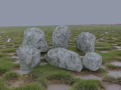 CG rock head mountain model download scene stone  3D model